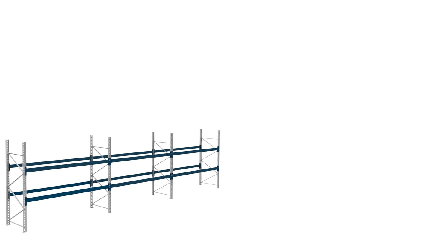 BITO Pallereolpakke H2500 – 27 pallplasser i 3 fag