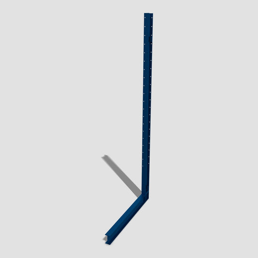Søyle til tung grenreol, enkeltsidig 2500 mm, lakkert