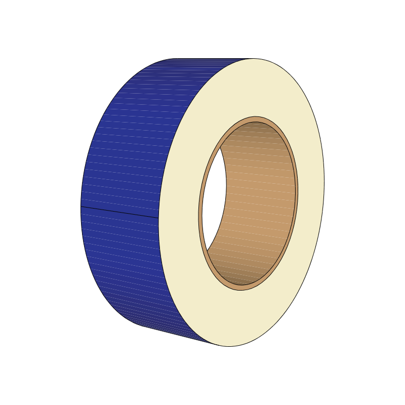 Gulvmerkingstape i vinyl – 25 m rull, 60 eller 90 mm