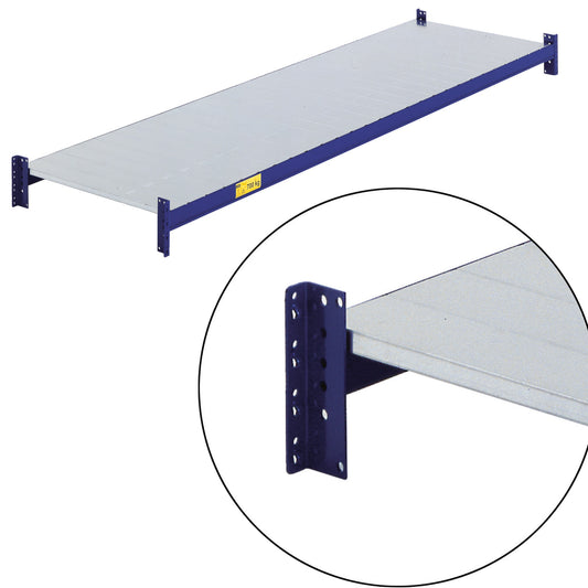 Complete levels for widespan shelving