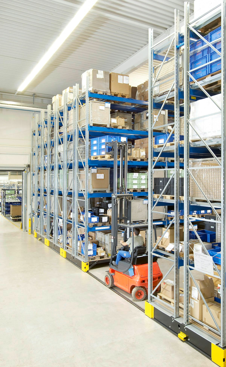 Pallereoler på motoriserte mobile understell