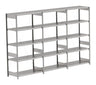 BITO Småvarereolpakke H2000×D524 mm – L3074, 3 seksjoner