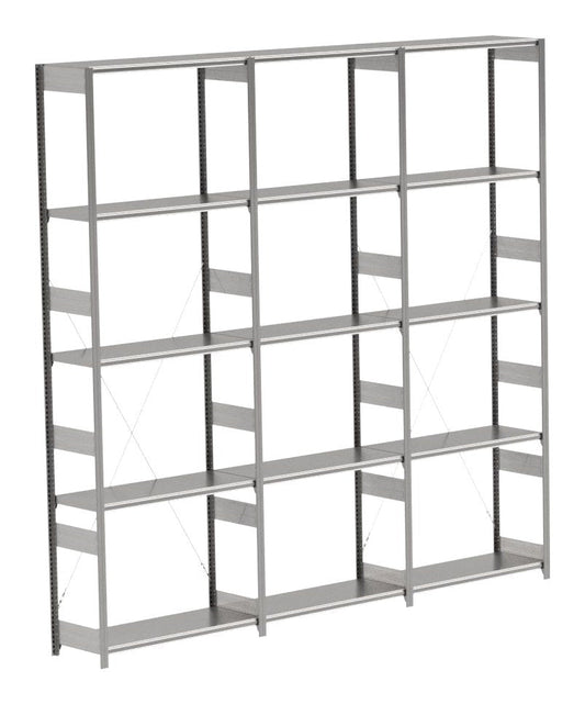 BITO Småvarereolpakke H3000×D424 mm – L3074, 3 seksjoner