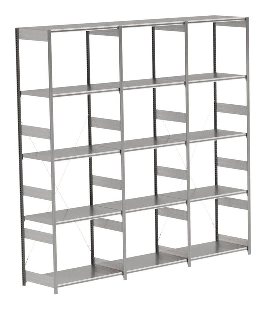 BITO Småvarereolpakke H3000×D624 mm – L3074, 3 seksjoner