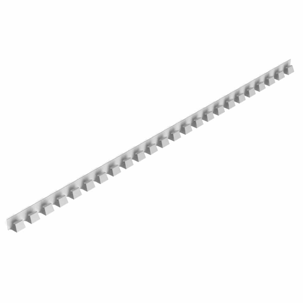 Extruflex opphengsskinne 984 mm Hook-on-Track for strimmelport montert i tak