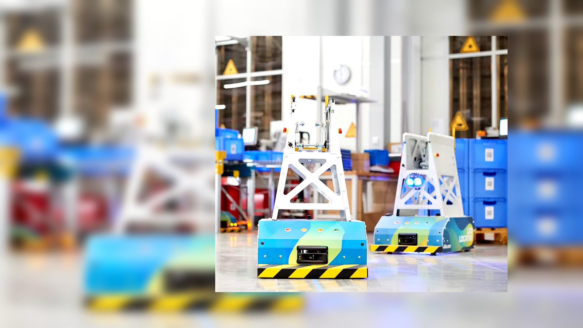 BITO LEO AGV i lagergang for intern varetransport