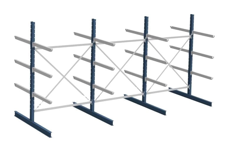 Grenreolpakke dobbeltsidig L4560×H2490×D1120 mm – 4 nivå