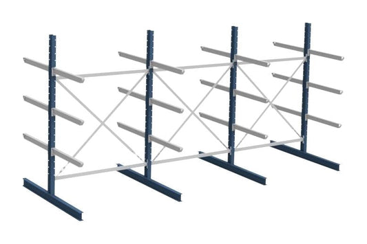 Grenreolpakke dobbeltsidig L4560×H2490×D1120 mm – 4 nivå
