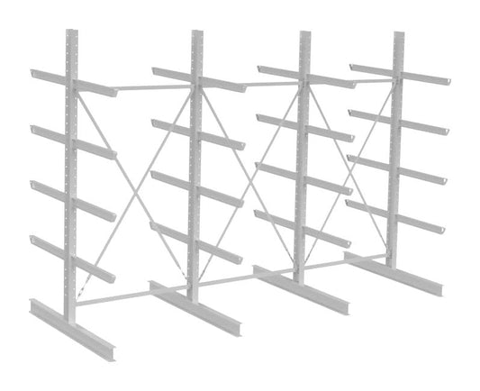 Grenreolpakke dobbeltsidig L4580×H3540×D1260 mm – 5 nivå