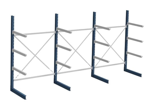 Grenreolpakke enkelsidig L4560×H2490×D1120 mm – 4 nivå