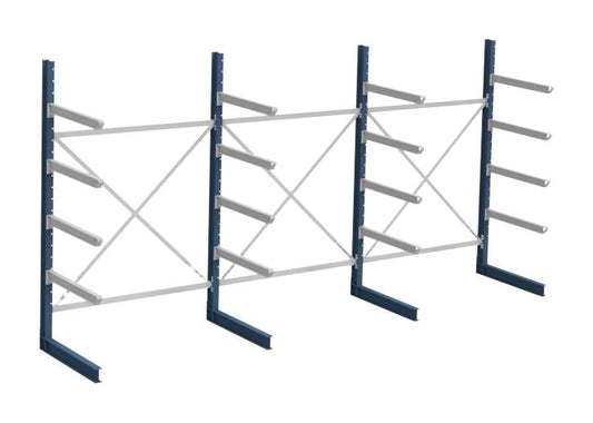 Grenreolpakke enkelsidig L4560×H2490×D1120 mm – 5 nivå