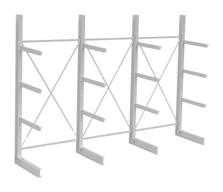 Grenreolpakke enkelsidig L4590×H3470×D1280 mm – 4 nivå