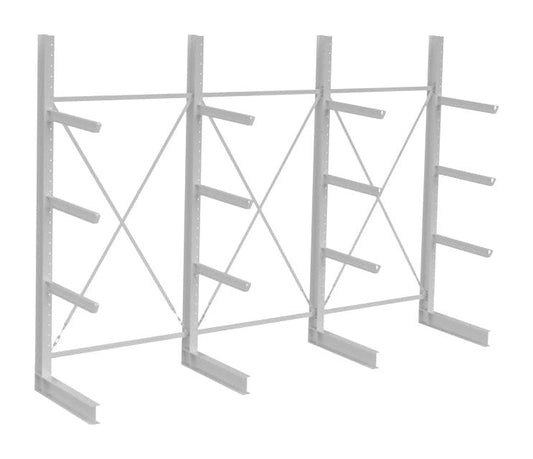 Grenreolpakke enkelsidig L4590×H3470×D1280 mm – 4 nivå