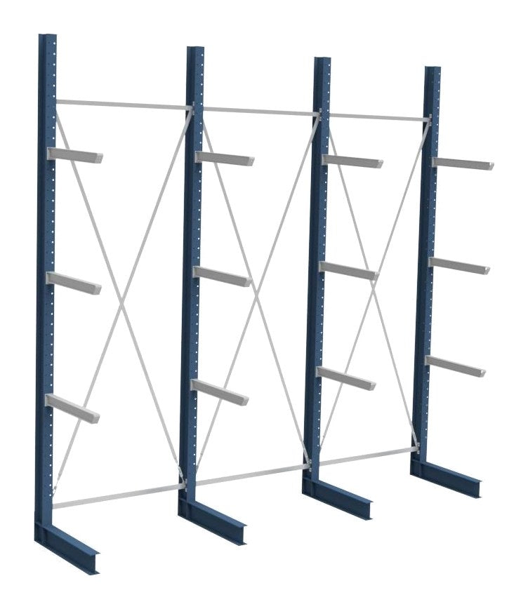 Grenreolpakke enkelsidig L4600×H4990×D1300 mm – 4 nivå