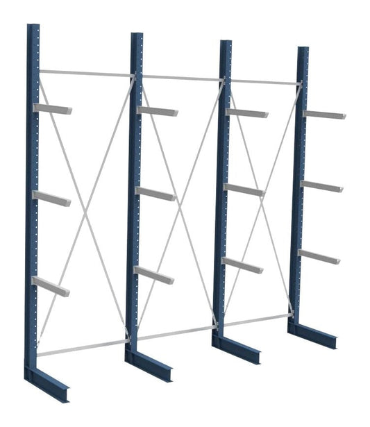 Grenreolpakke enkelsidig L4600×H4990×D1300 mm – 4 nivå
