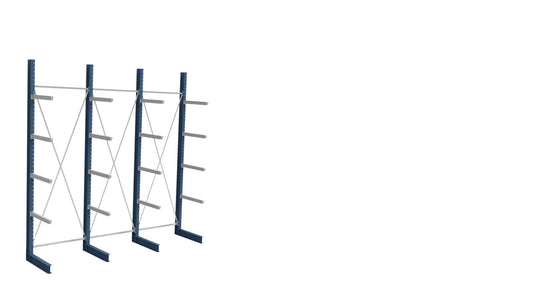 Produktbilde av SV enkel grenreol i stål, L4600 × H4990 × D1300mm, 5 nivå