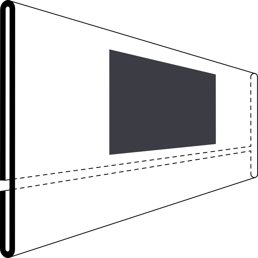 Etikettholder - magnet - 210x40mm - 50stk
