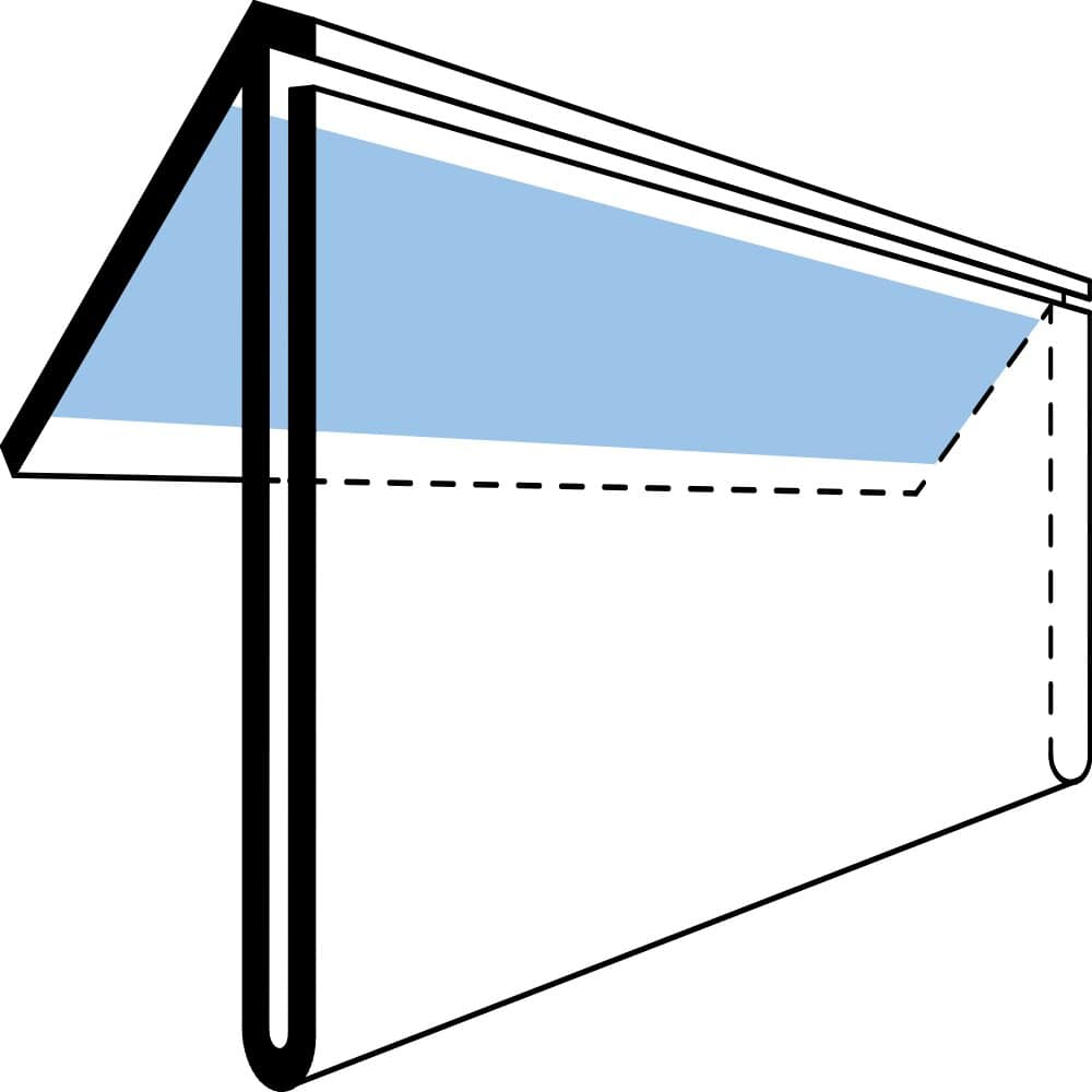 Etikettholder - skumtape - 100x26mm - 50stk