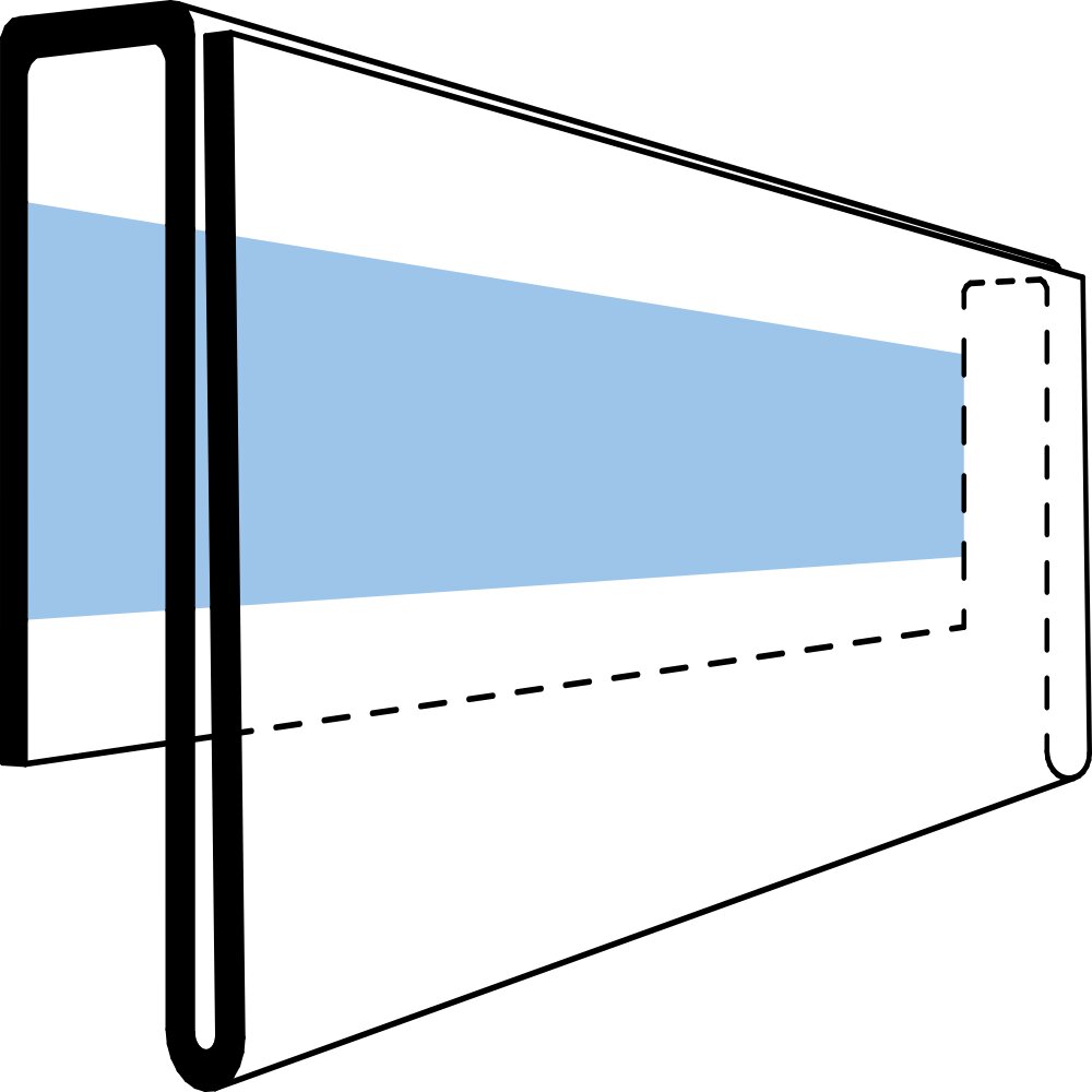 Etikettholder - skumtape - 840x26mm - 50stk