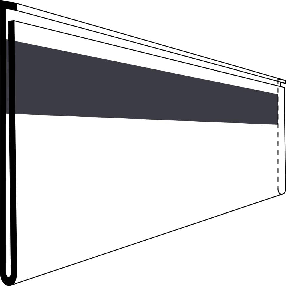 Etikettholder - magnet - 210x39mm - 50stk