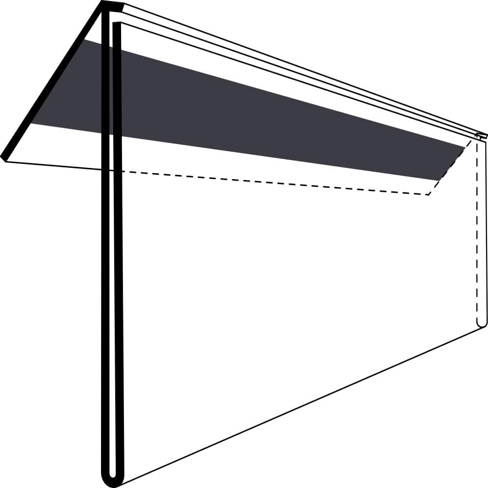 Etikettholder - magnet - 210x50mm - 50stk