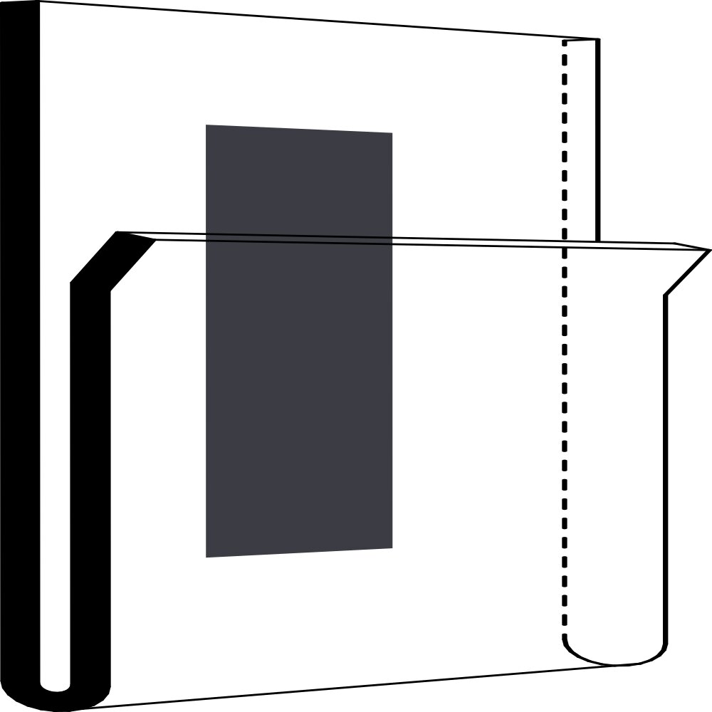 Etikettholder - magnet - 75x150mm - 50stk