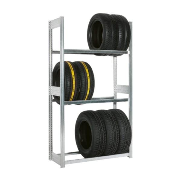 BITO dekkreol med 3 bjelker i høyden. Bjelkene er av kraftig galvanisert utførelse.