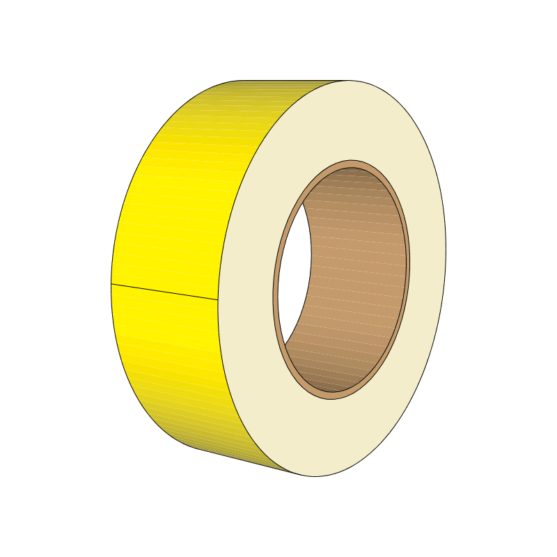 Gul taperull 2500x60 mm